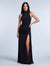 ALICIA black maxi dress - front
